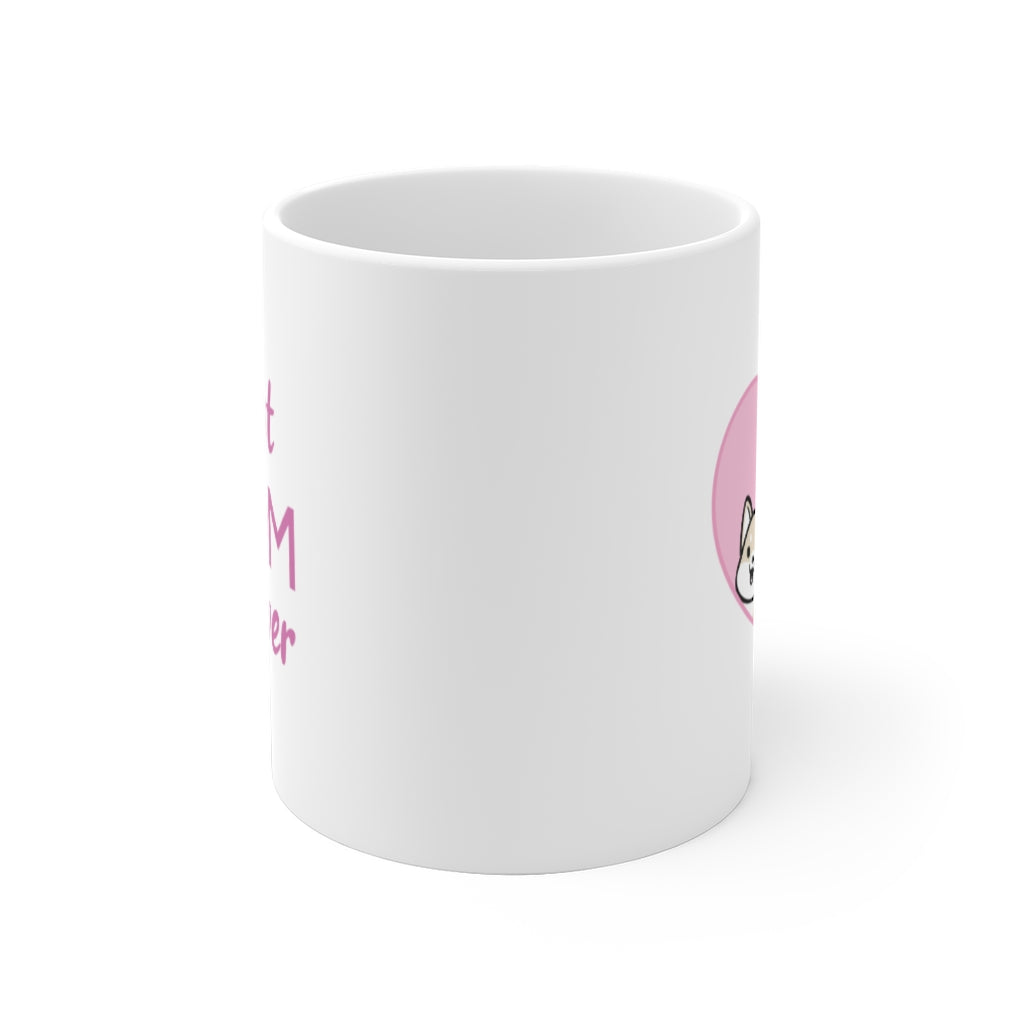 Best Mom forever White Shiba Inu Mug (1x Puppy)