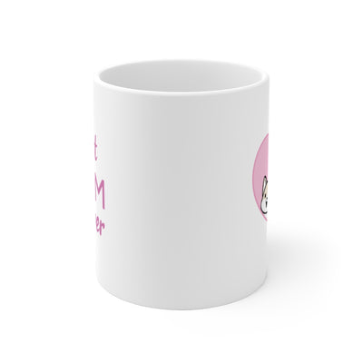 Best Mom forever White Shiba Inu Mug (1x Puppy)