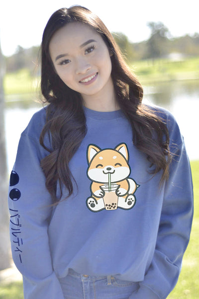 Bubble Tea Boba Shiba Inu Sweatshirt