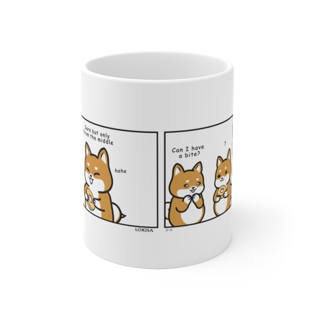 Shiba Inu Buddies Bagel Comic Mug