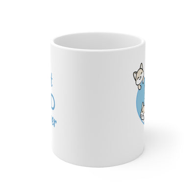 Best Dad forever White Shiba Inu Mug (5x Puppies)
