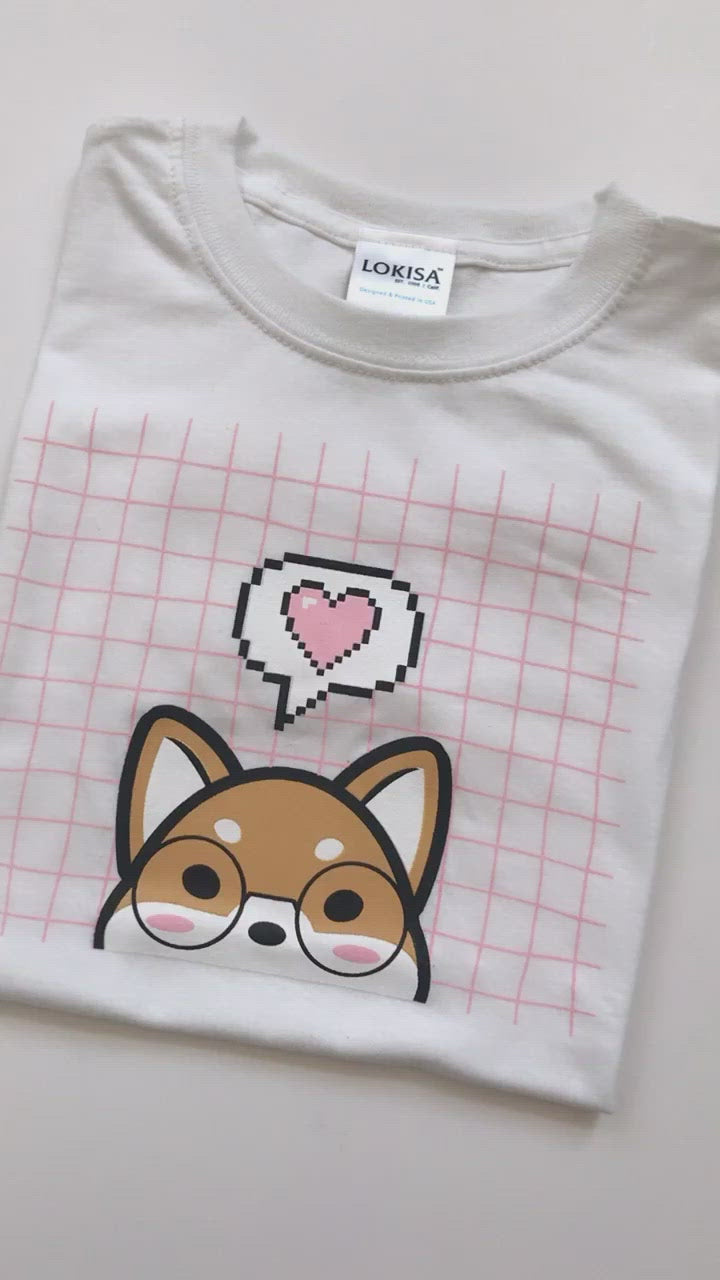 Cyber Love Shiba Inu T-Shirt (Kids)
