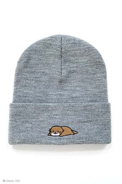 Relaxing Otter Cuffed Beanie