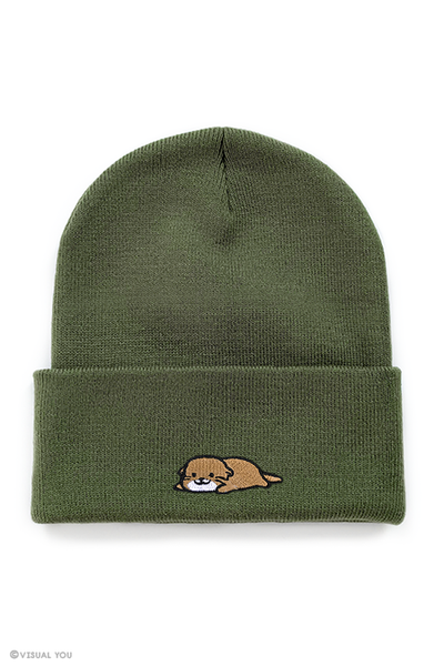 Relaxing Otter Cuffed Beanie