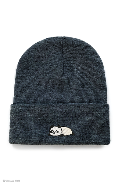 Relaxing Panda Cuffed Beanie