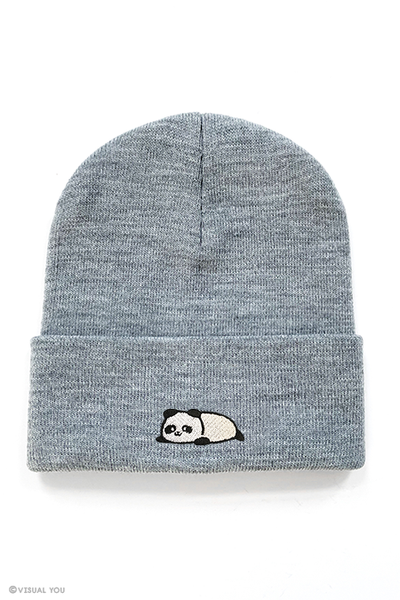 Relaxing Panda Cuffed Beanie