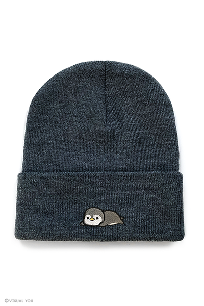 Relaxing Penguin Cuffed Beanie