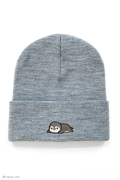 Relaxing Penguin Cuffed Beanie