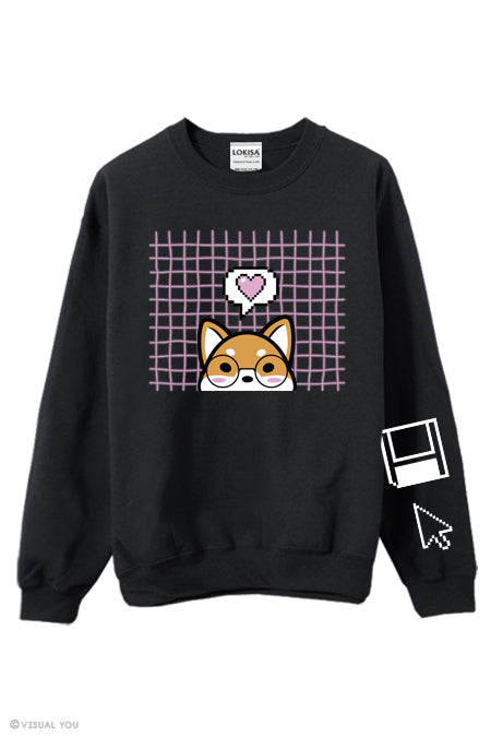 Cyber Love Shiba Inu Sweatshirt