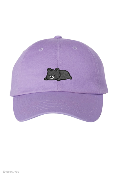 Relaxing Black Bear Dad Cap