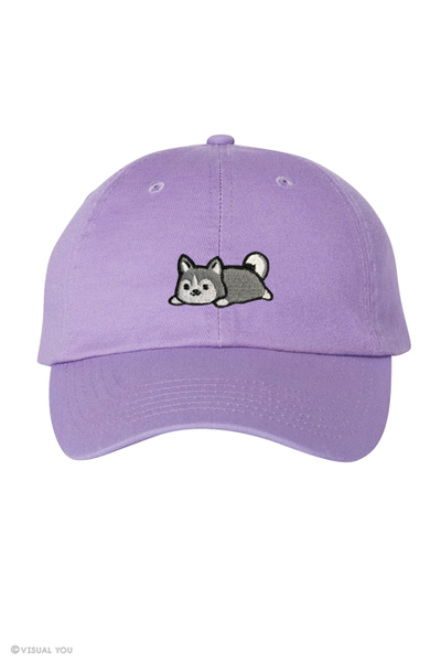 Relaxing Husky Dad Cap