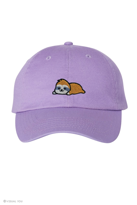 Relaxing Sloth Dad Cap