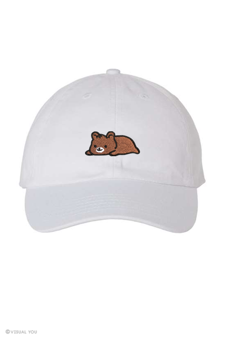 Relaxing Grizzly Bear Dad Cap