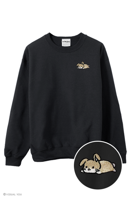 Beige embroidered deals sweatshirt