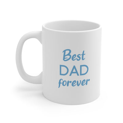 Best Dad forever Tan Corgi Mug (3x Puppies)