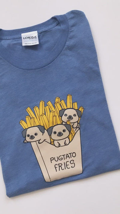 Pugtato Fries Pug T-Shirt