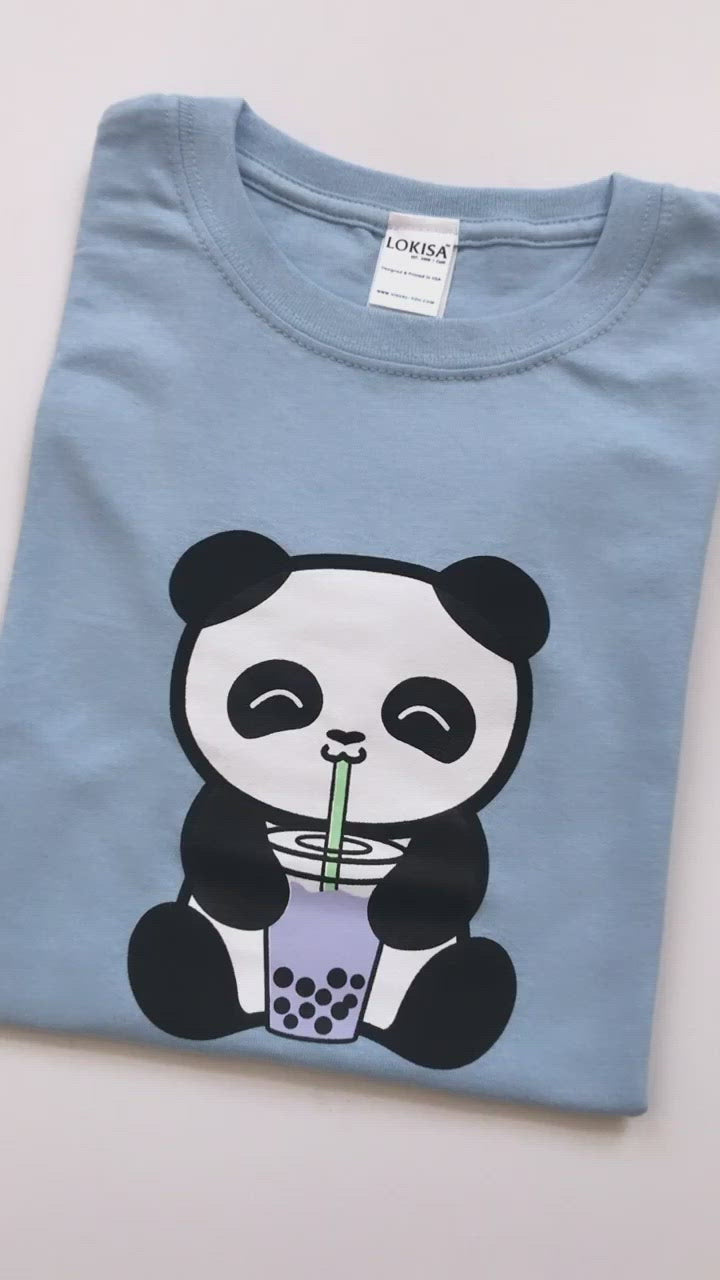 Bubble Tea Boba Panda T-Shirt (Kids)