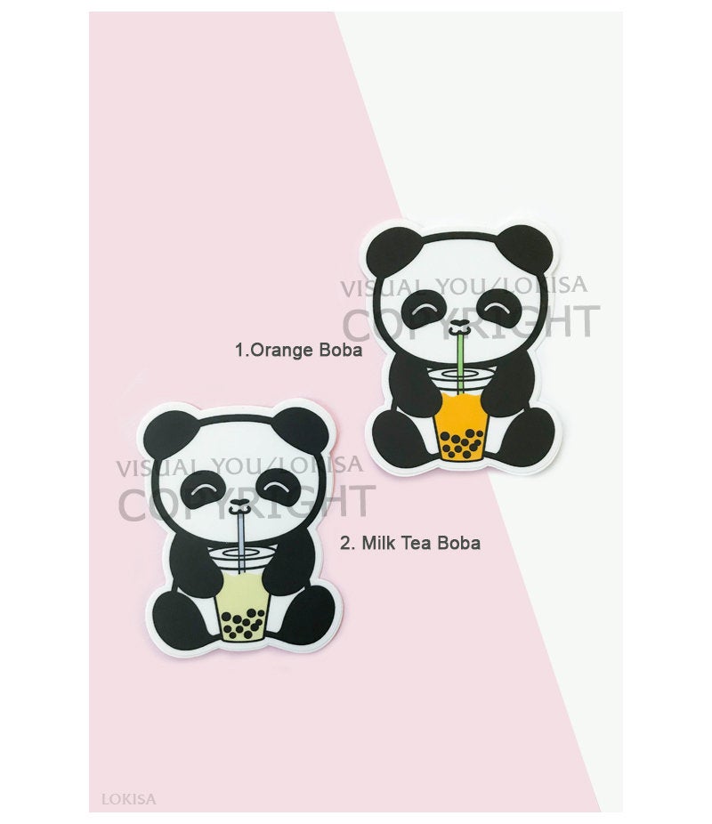 Bubble Tea Boba Panda Sticker - Vinyl Sticker, Laptop Sticker, Weatherproof Sticker, Cute Sticker
