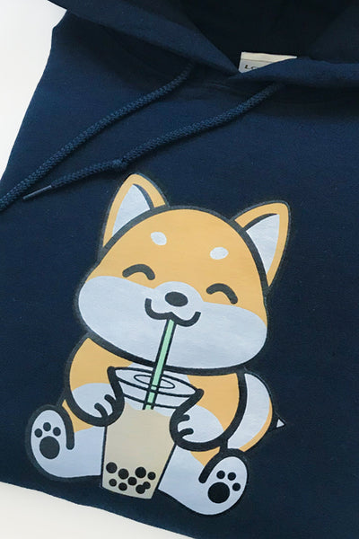 Bubble Tea Boba Shiba Inu Hoodie