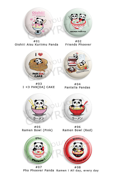 Panda Foodie Love Button