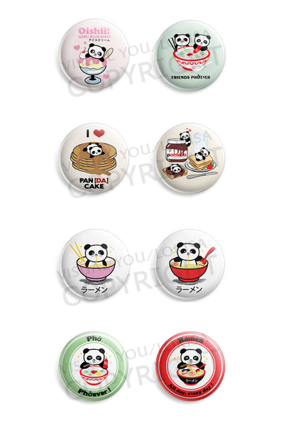 Panda Foodie Love Button