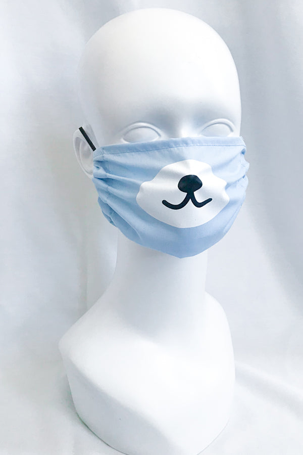 Kuma Bear Snout Fashion Face Mask - Light Blue or Mint