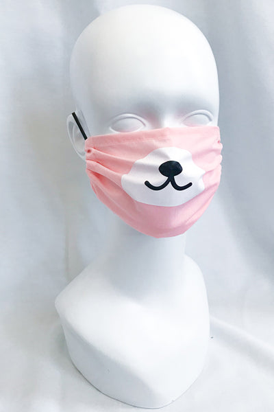 Kuma Bear Snout Fashion Face Mask - Light Purple or Pink