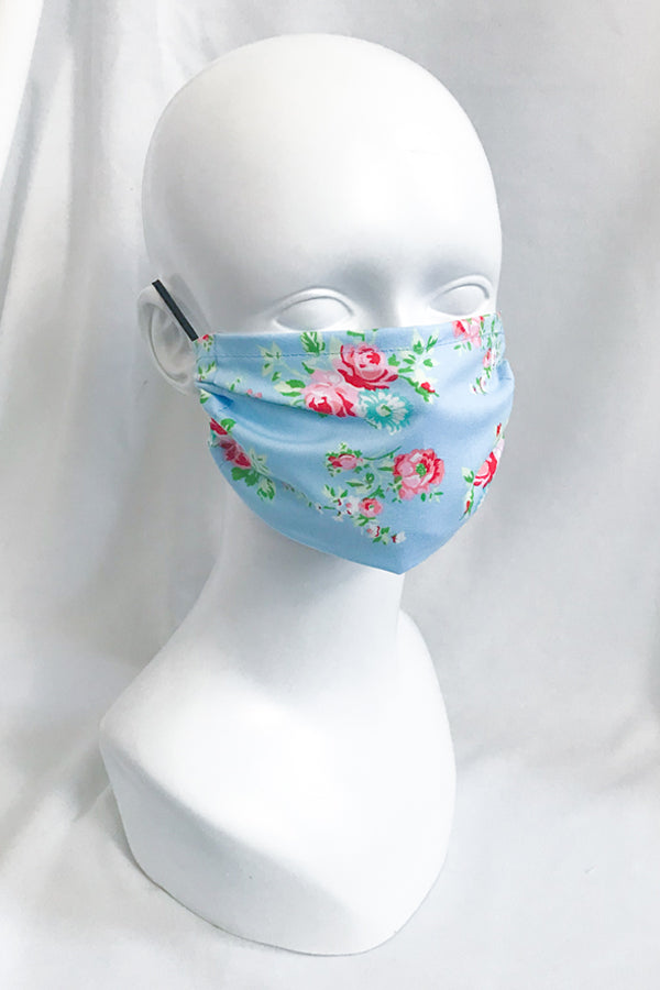 Pink Rose Flower Cotton Face Mask (more colors)