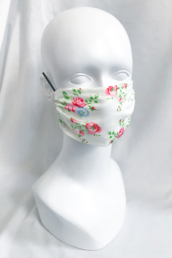 Pink Rose Flower Cotton Face Mask (more colors)