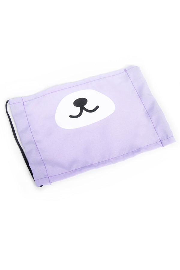 Kuma Bear Snout Fashion Face Mask - Light Purple or Pink