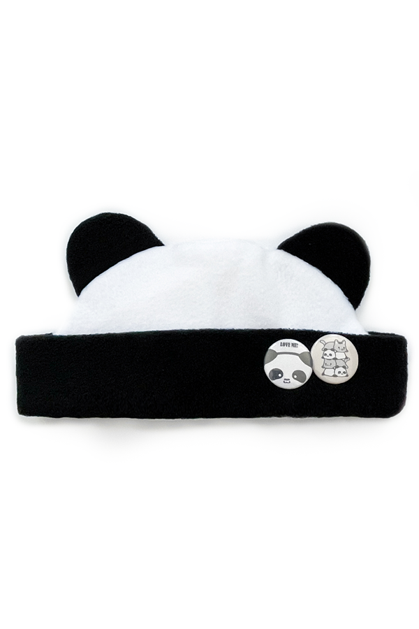 Panda Bear Fleece Hat