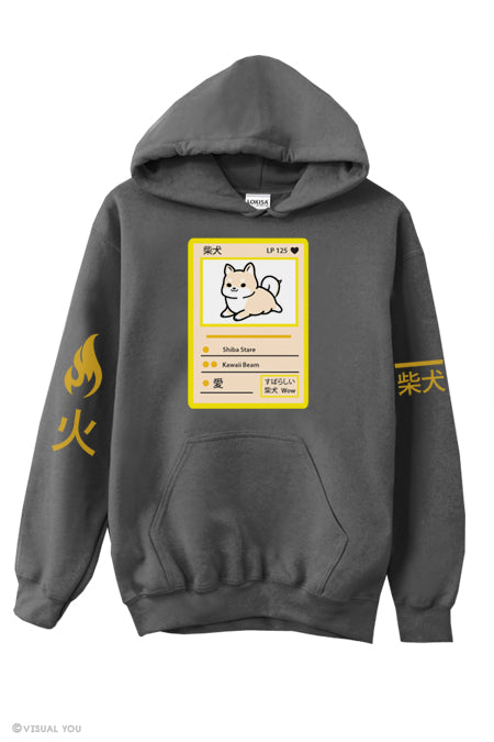 火 Fire Shiba Power Badge Hoodie