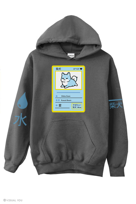 水 Water Shiba Power Badge Hoodie