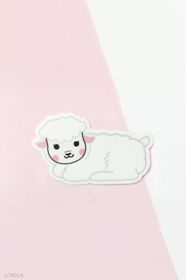 Cute Sheep Lamb Vinyl Sticker