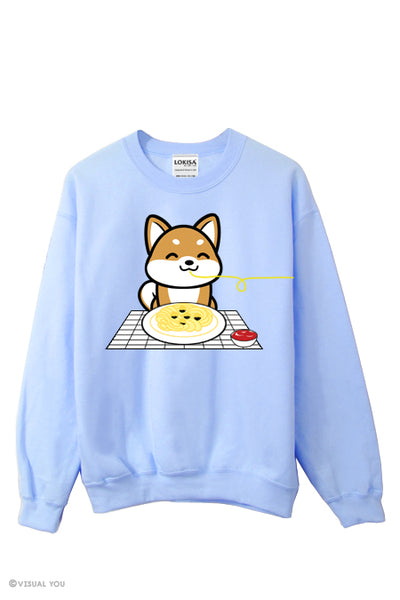 Shiba Inu Pasta Date Sweatshirt - Boy Shiba