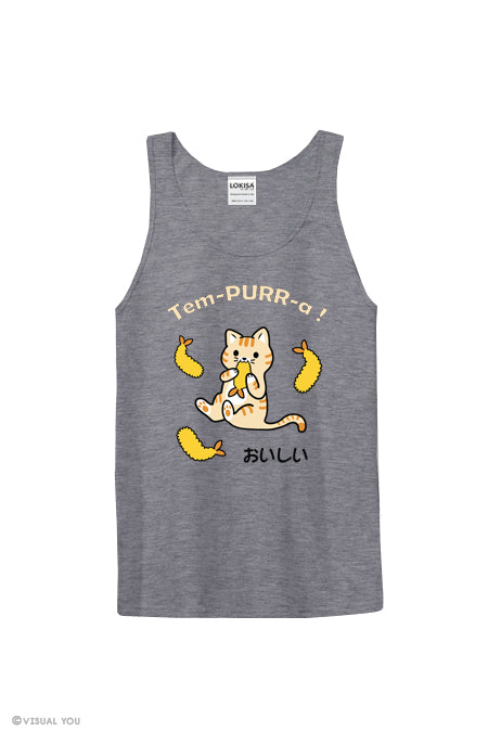 Tem-PURR-a Tempura Kitty Cat Tank Top