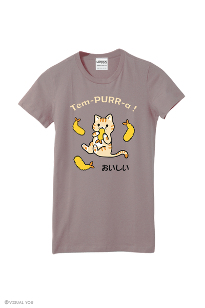 Tem-PURR-a Tempura Kitty Cat T-Shirt