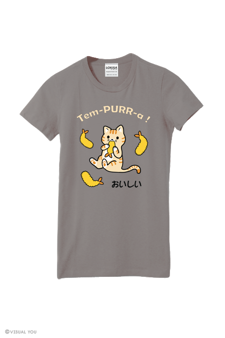 Tem-PURR-a Tempura Kitty Cat T-Shirt