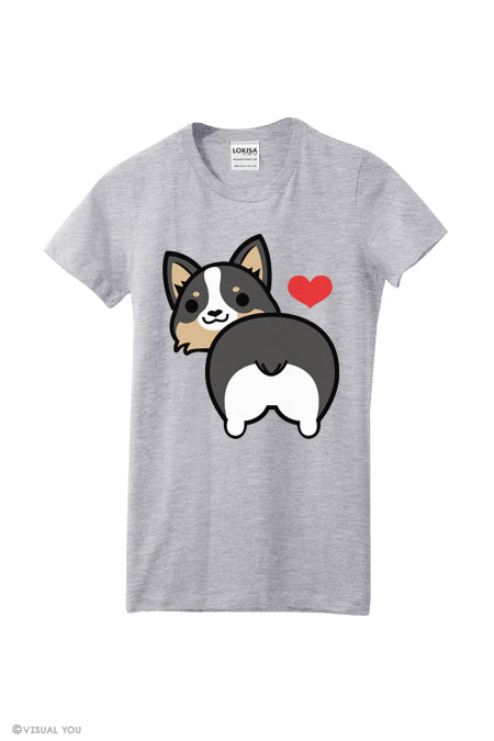 I love Tri-Corgi Butt T-Shirt