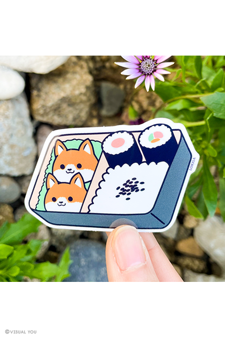 Bento Corgi Vinyl Sticker