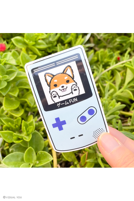 Game Fun ! Video Game Shiba Inu Vinyl Sticker